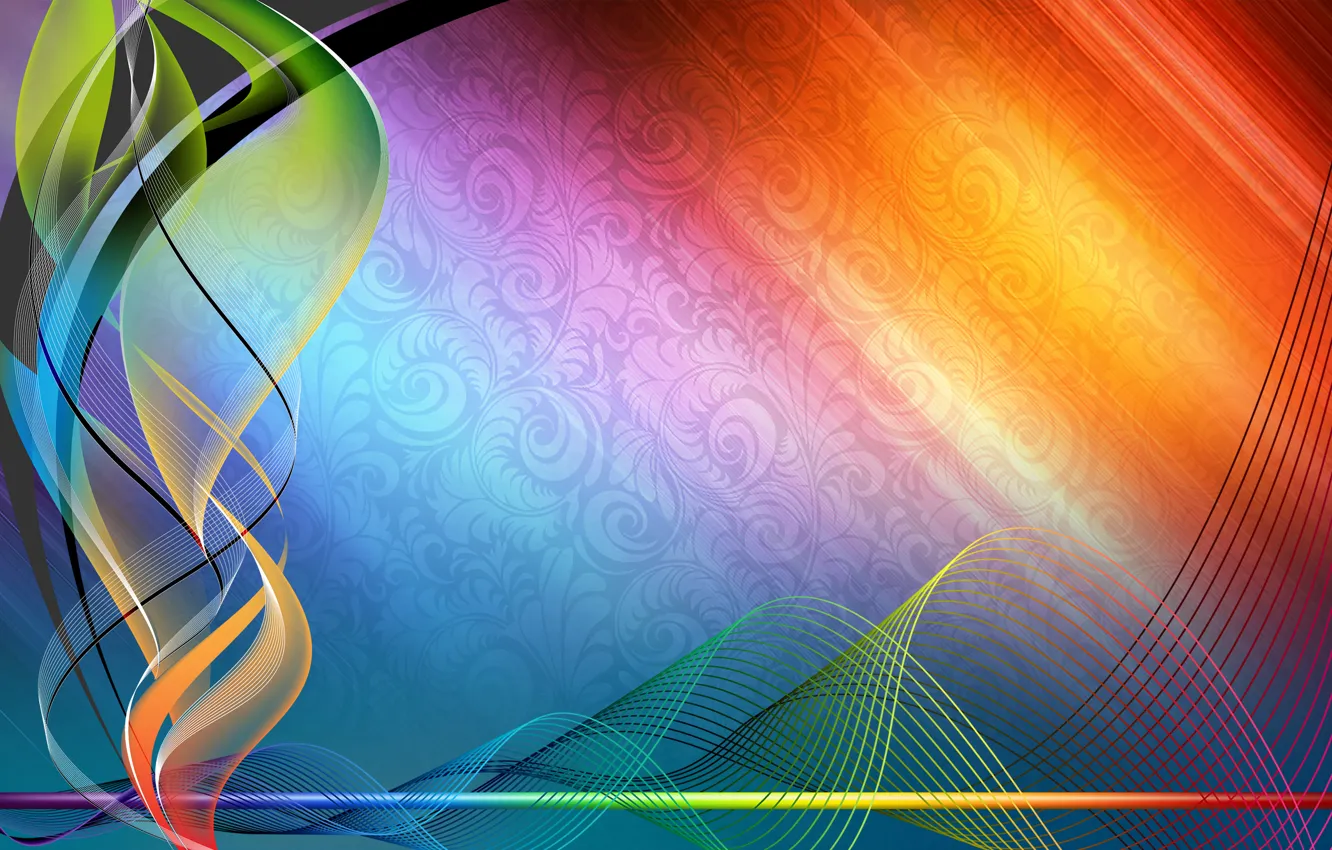 Photo wallpaper light, line, Wallpaper, pattern, color