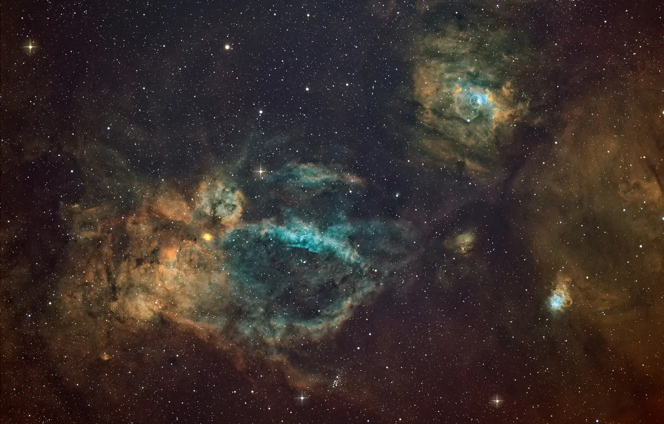 Photo wallpaper the sky, space, stars, the universe, galaxy, space, astrophotography