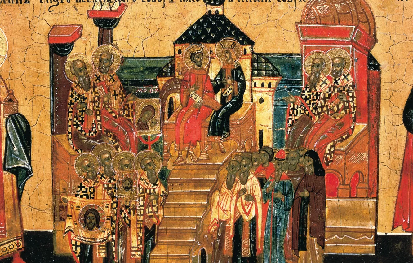 Photo wallpaper religion, icon, Orthodoxy, The first Ecumenical Council of Nicaea