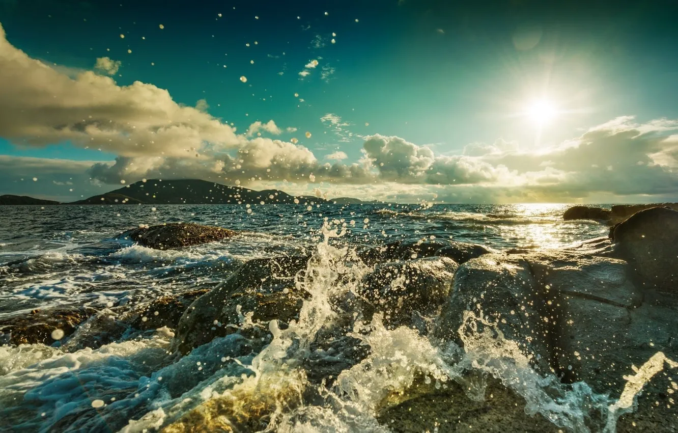 Photo wallpaper nature, the ocean, shore