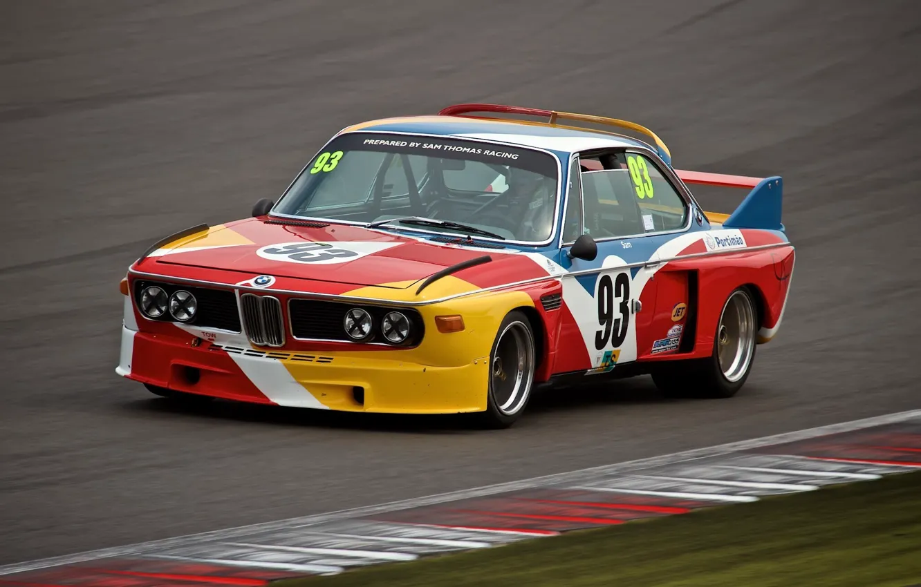 Photo wallpaper race, BMW, car, 1973