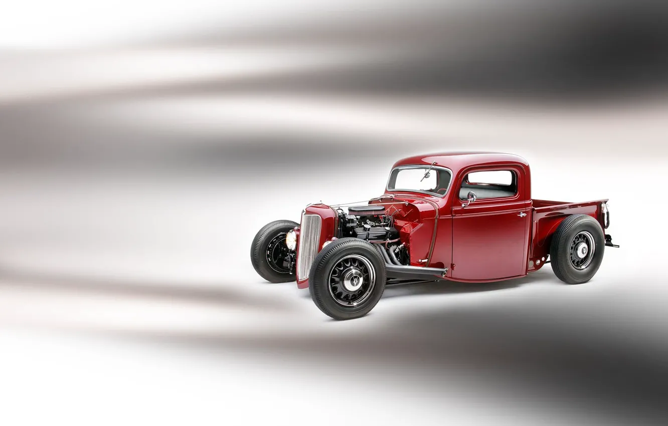 Photo wallpaper Ford, car, Hot, Pickup, 1935, Rod