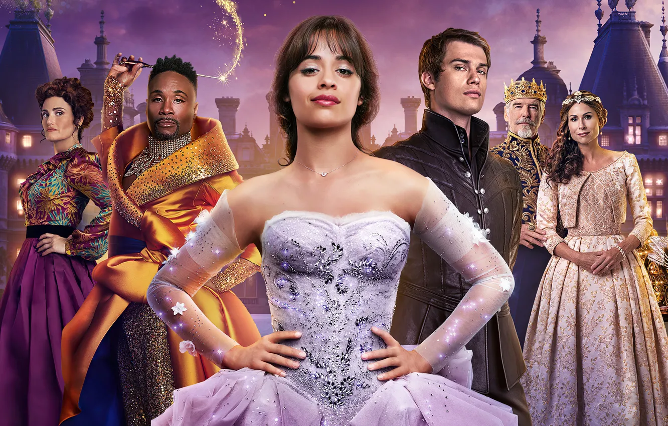Photo wallpaper dress, Cinderella, Cinderella, Idina Menzel, Camila Hair, Nicholas Galitzine, Billy Porter