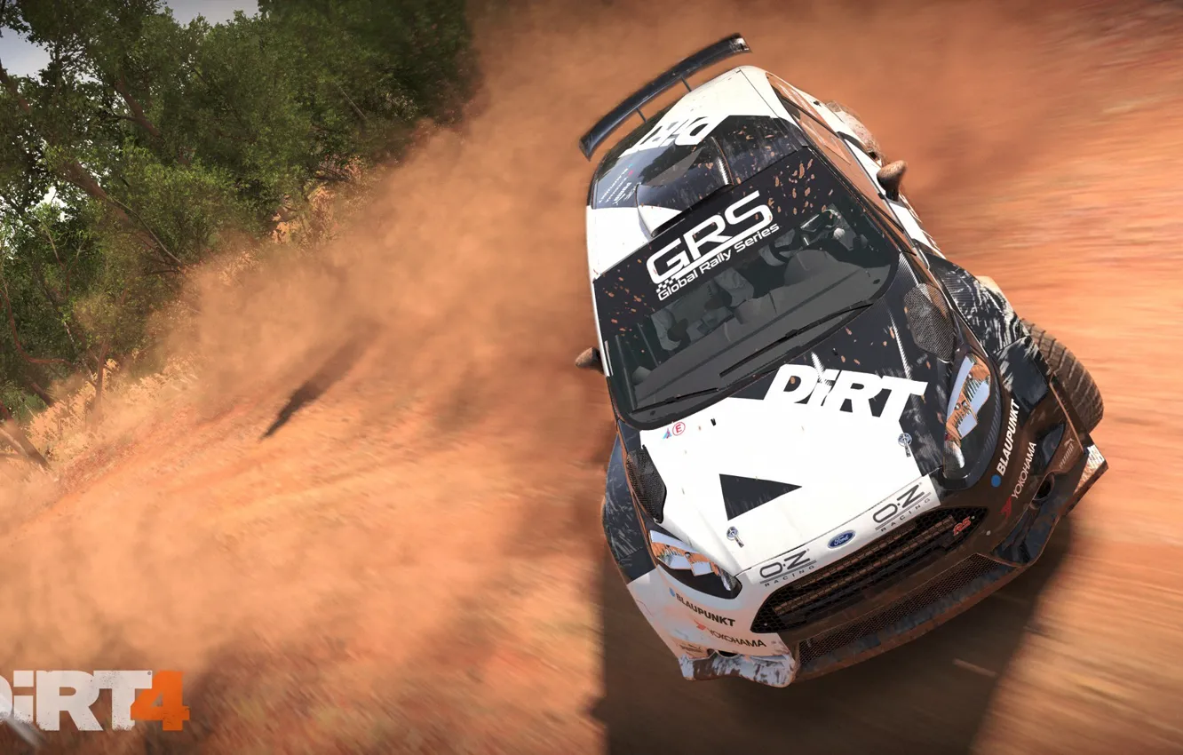 Photo wallpaper car, game, race, speed, Dirt 4, GRS