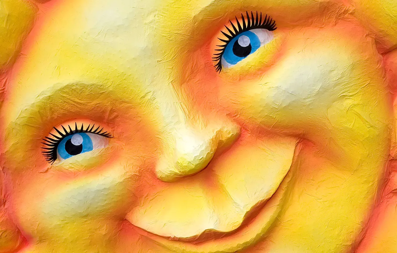 Photo wallpaper the sun, smile, Germany, carnival, Dusseldorf, North Rhine-Westphalia