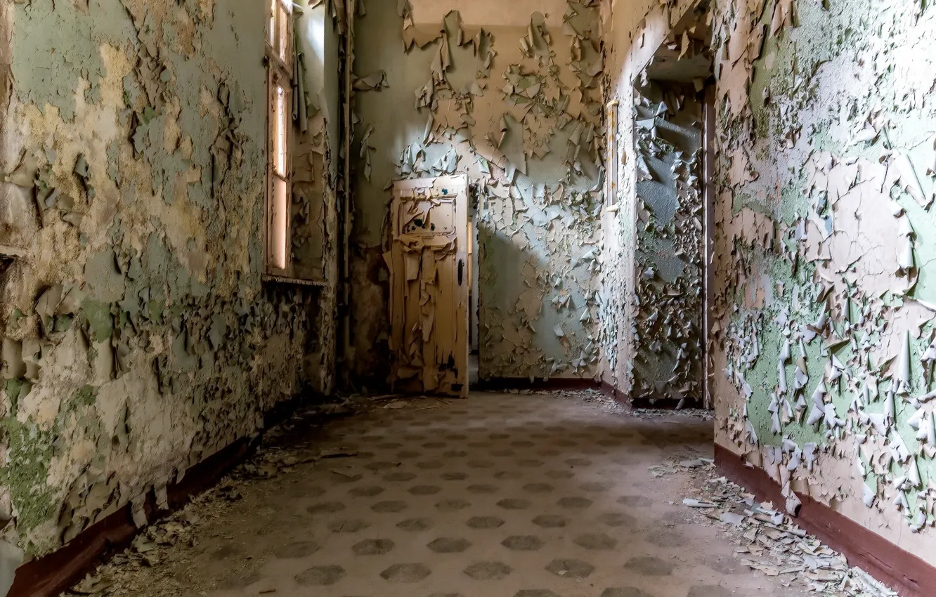 Photo wallpaper background, room, the door