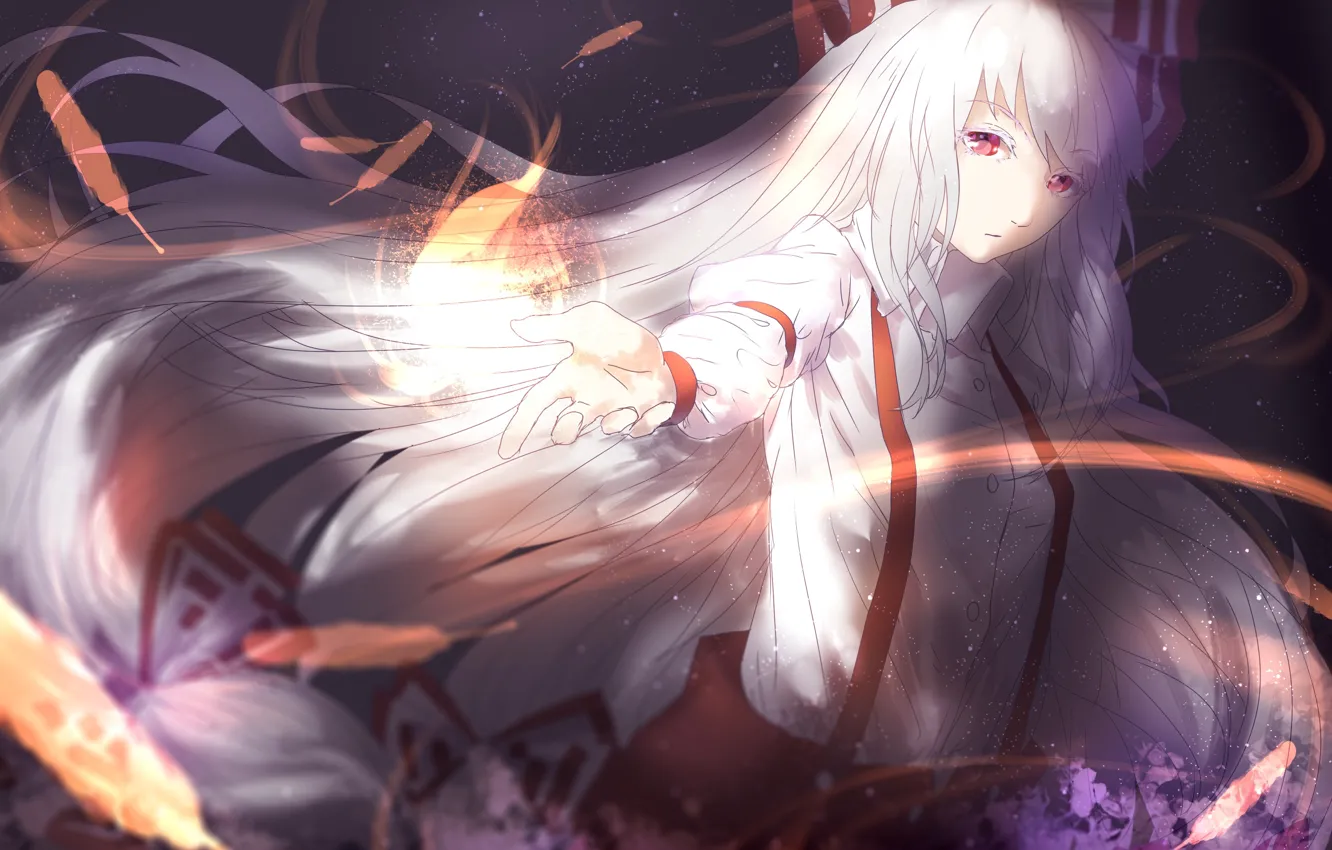 Photo wallpaper girl, anime, art, touhou