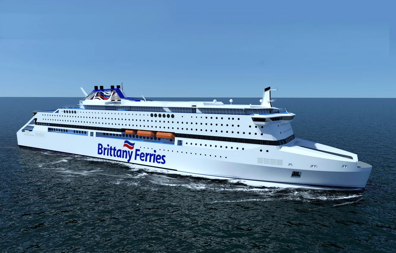 Photo wallpaper ferry, Brittany Ferries, ferry company