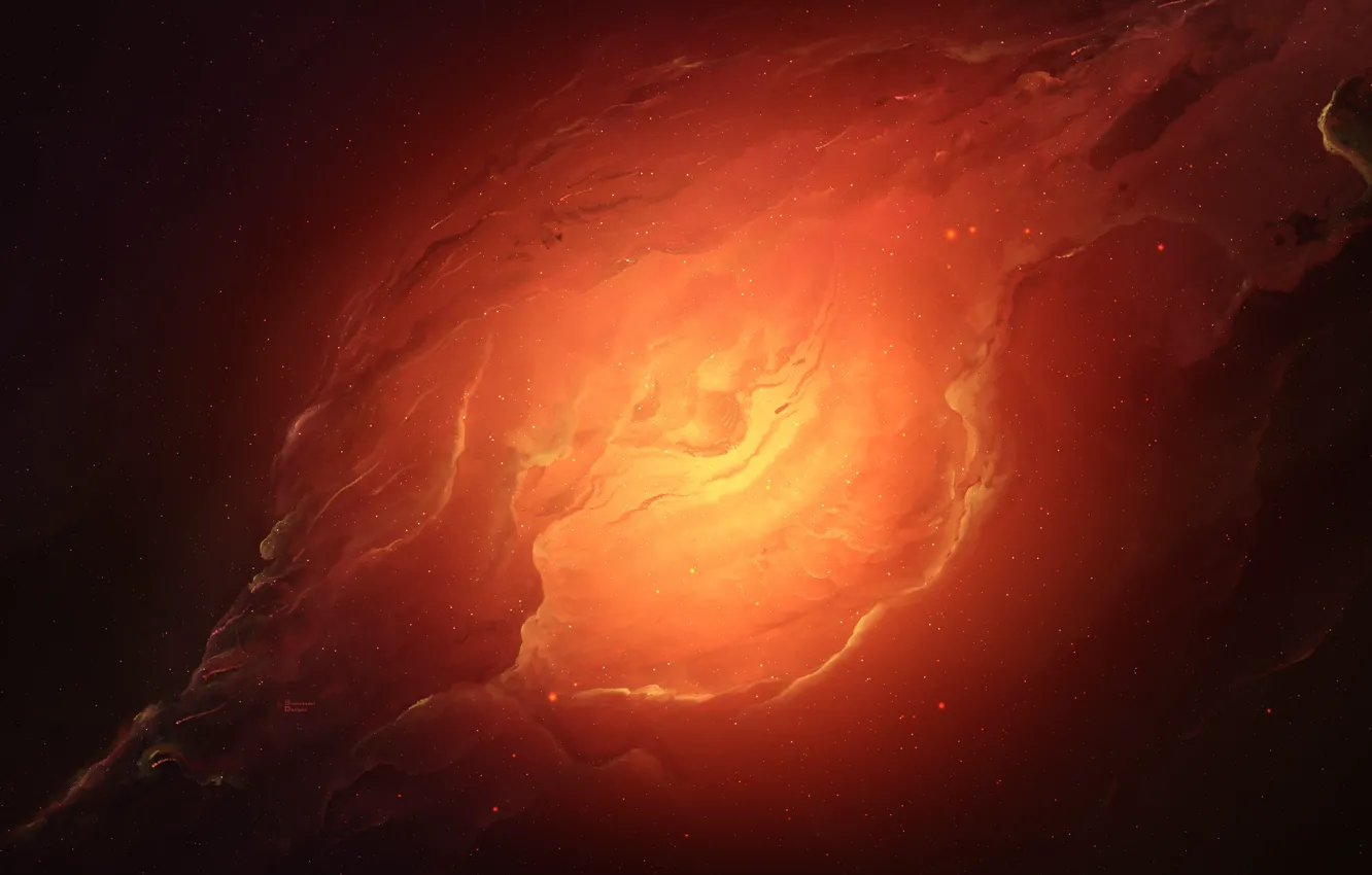 Photo wallpaper eyes, space, stars, nebula, fiction, art, space, fantasy