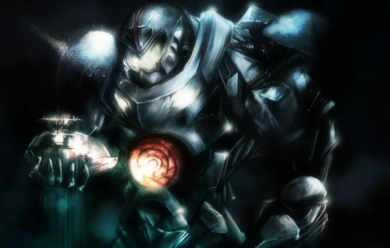 Photo wallpaper robot, art, Pacific Rim, Pacific rim, Gipsy Danger, jaeger