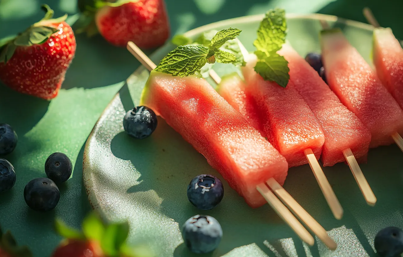 Photo wallpaper ice cream, AI art, neural network