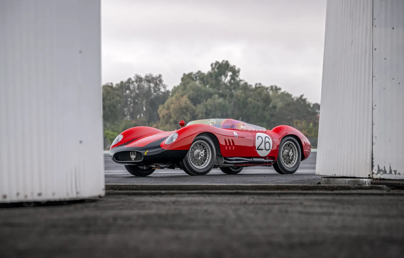 Photo wallpaper Maserati, 1957, 200S, Maserati 200SI