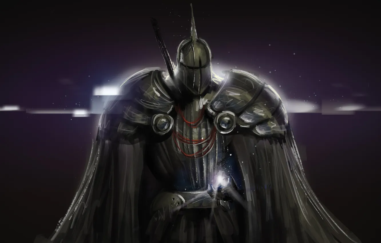 Photo wallpaper background, fiction, armor, art, helmet, armor, cloak