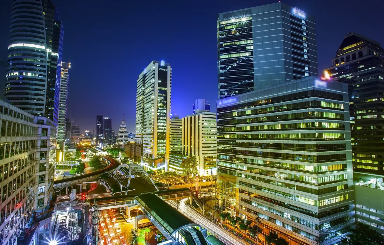 Photo wallpaper Thailand, skyscrapers, the city, building, Bangkok