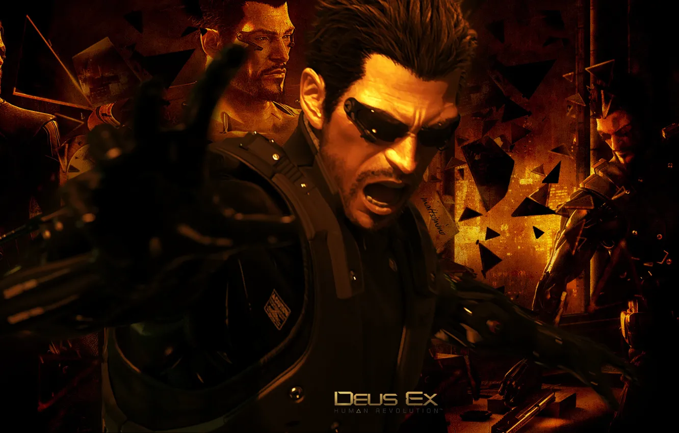 Photo wallpaper human revolution, deus ex, Adam Jensen