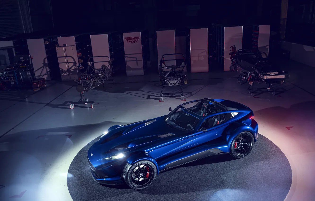 Photo wallpaper blue, Donkervoort, Donkervoort F22