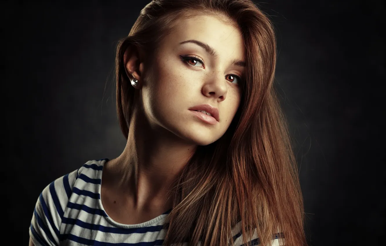 Photo wallpaper girl, model, portrait, Evgeny Bulatov