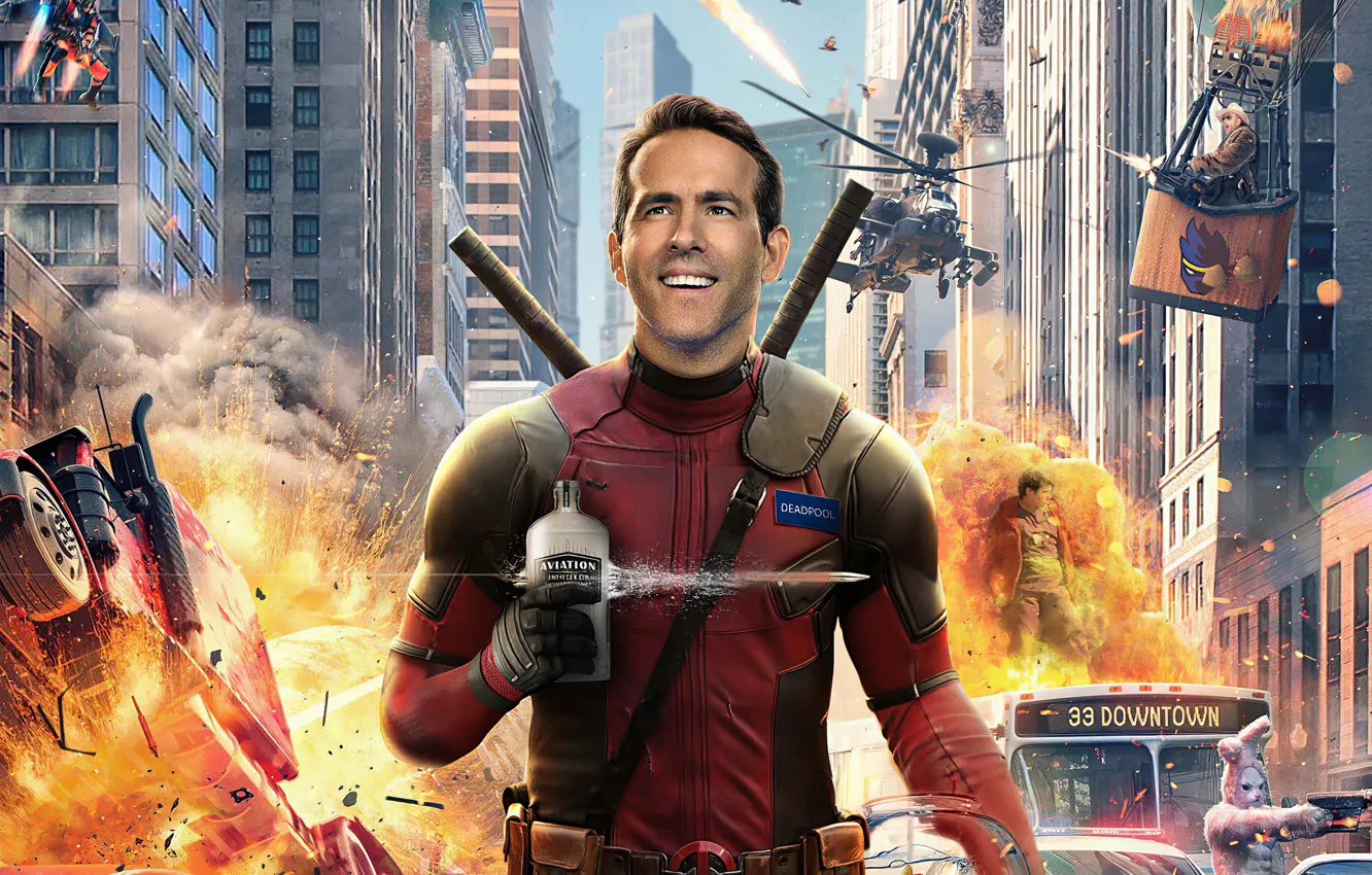 Photo wallpaper smile, Ryan Reynolds, action, Deadpool, Comedy, 2020, Free Guy, Free Guy /2020