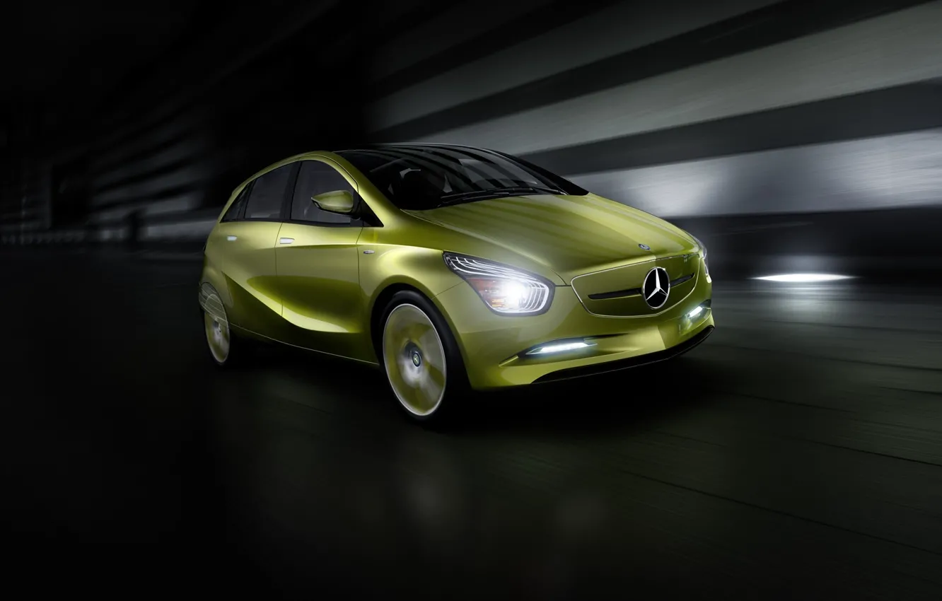 Photo wallpaper concept, hatchback, Mercedes-Benz