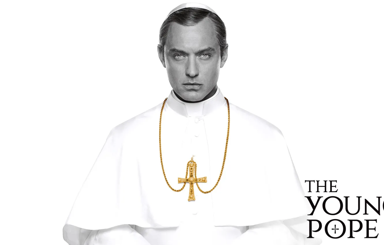 Photo wallpaper Jude Law, Wallpaper, Jude Law, The Wallpapers, Drama, The Young Pope, Pope Pius XIII, Young …