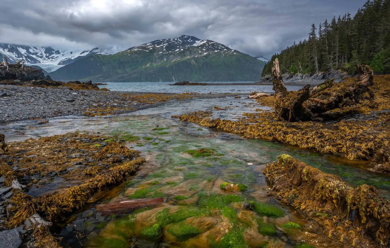 Photo wallpaper Alaska, United States, Whittier