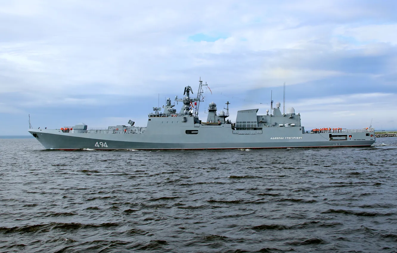 Photo wallpaper frigate, Admiral Grigorovich, the project 11356