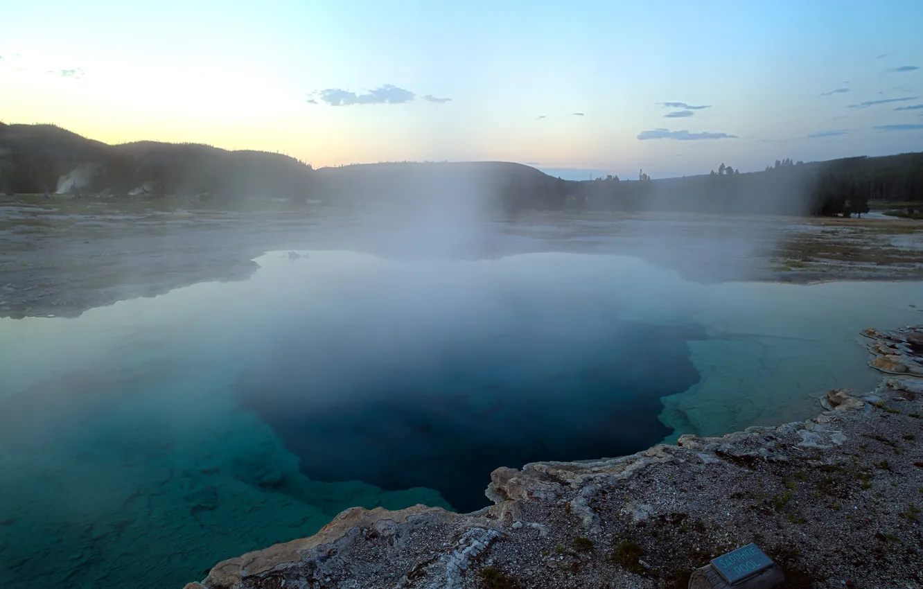 Photo wallpaper nature, hot spring, Sapphire Pool