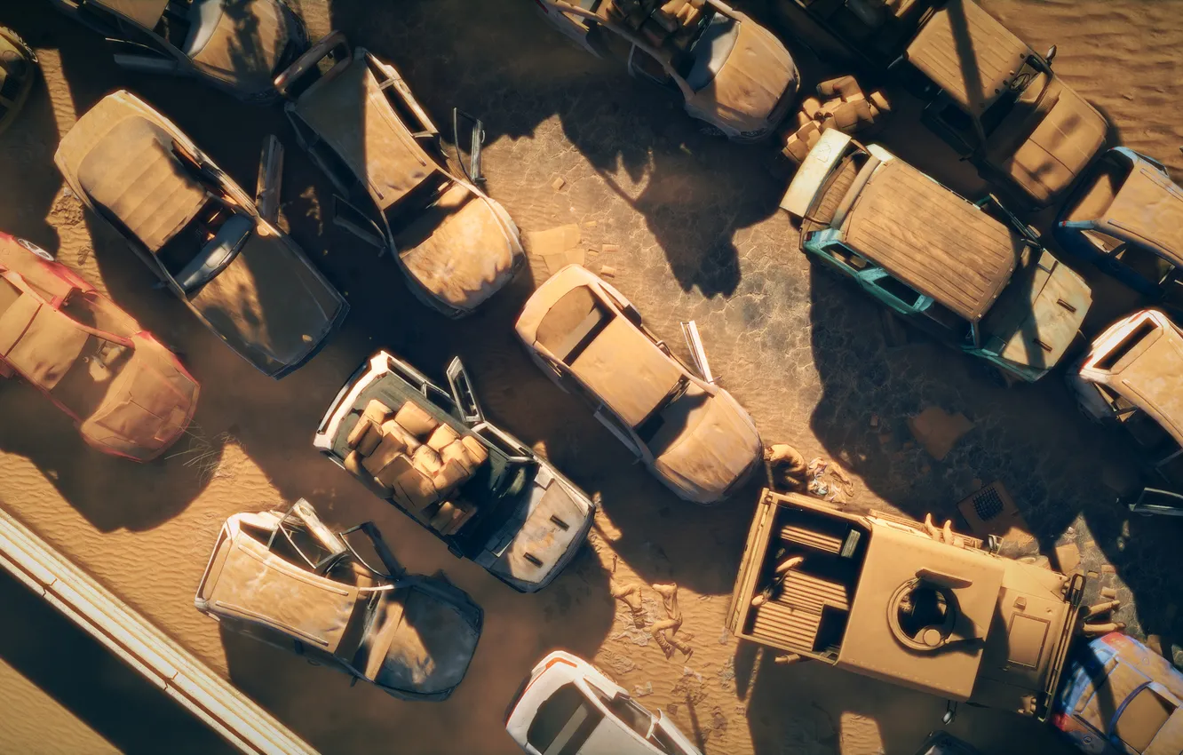 Photo wallpaper machine, the city, Apocalypse, Spec Ops: The Line