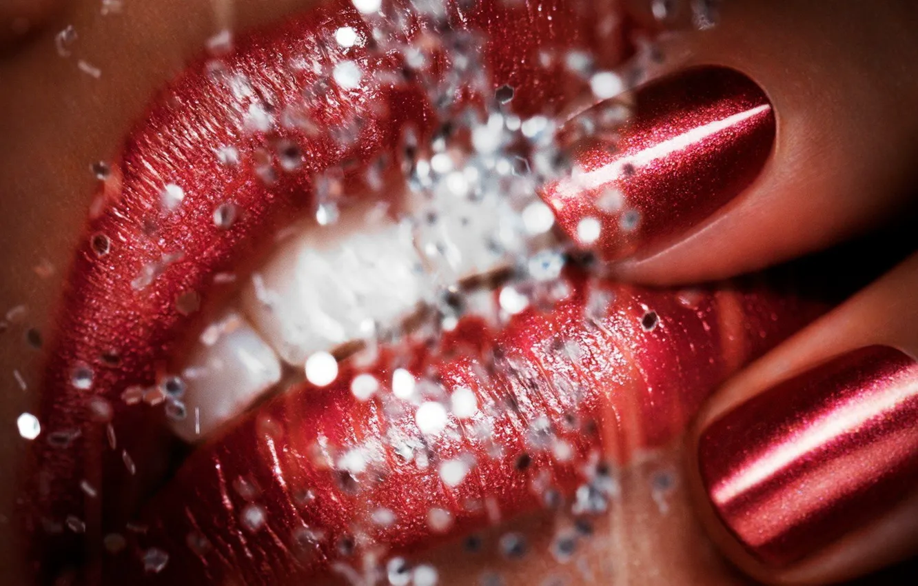 Photo wallpaper girl, glamour, sponge, marigolds