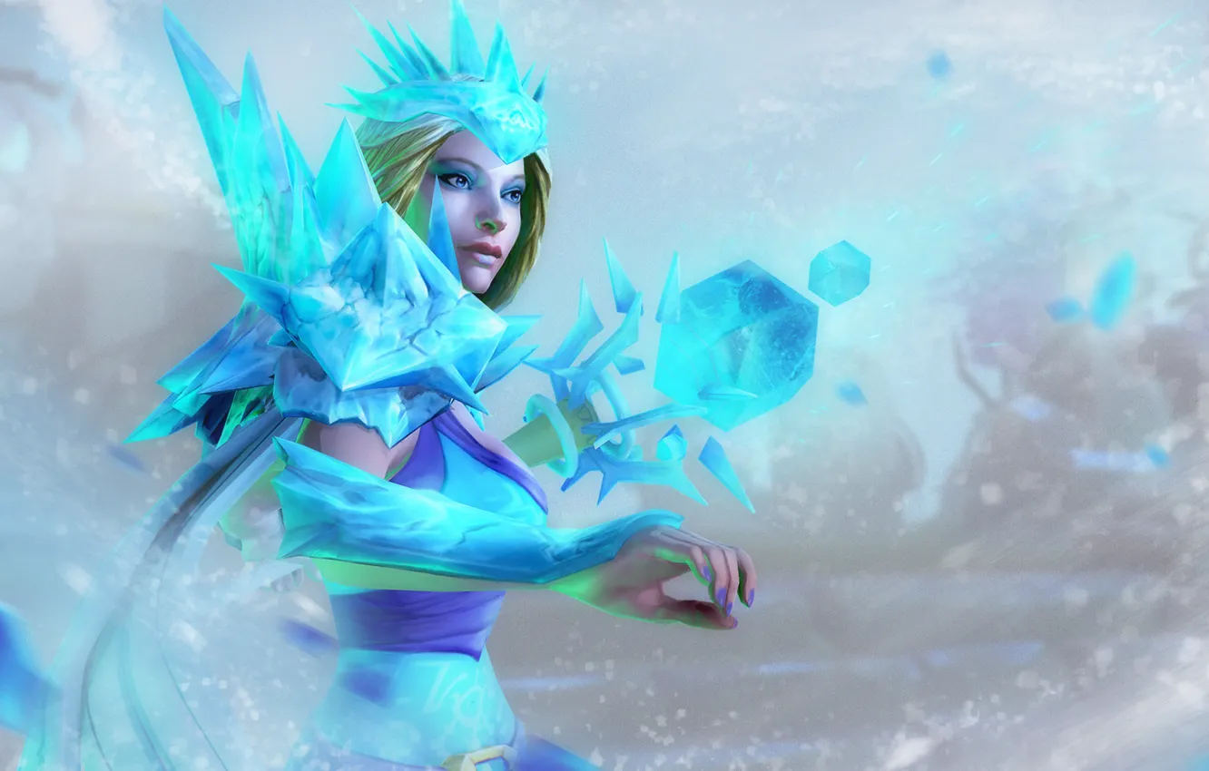 Photo wallpaper DotA, Crystal Maiden, dota 2