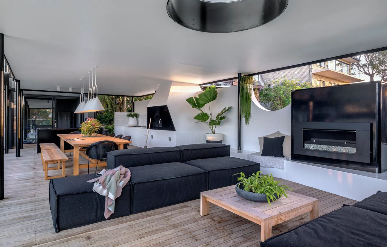 Photo wallpaper design, style, interior, kitchen, living room, Australia, dining room, Newport