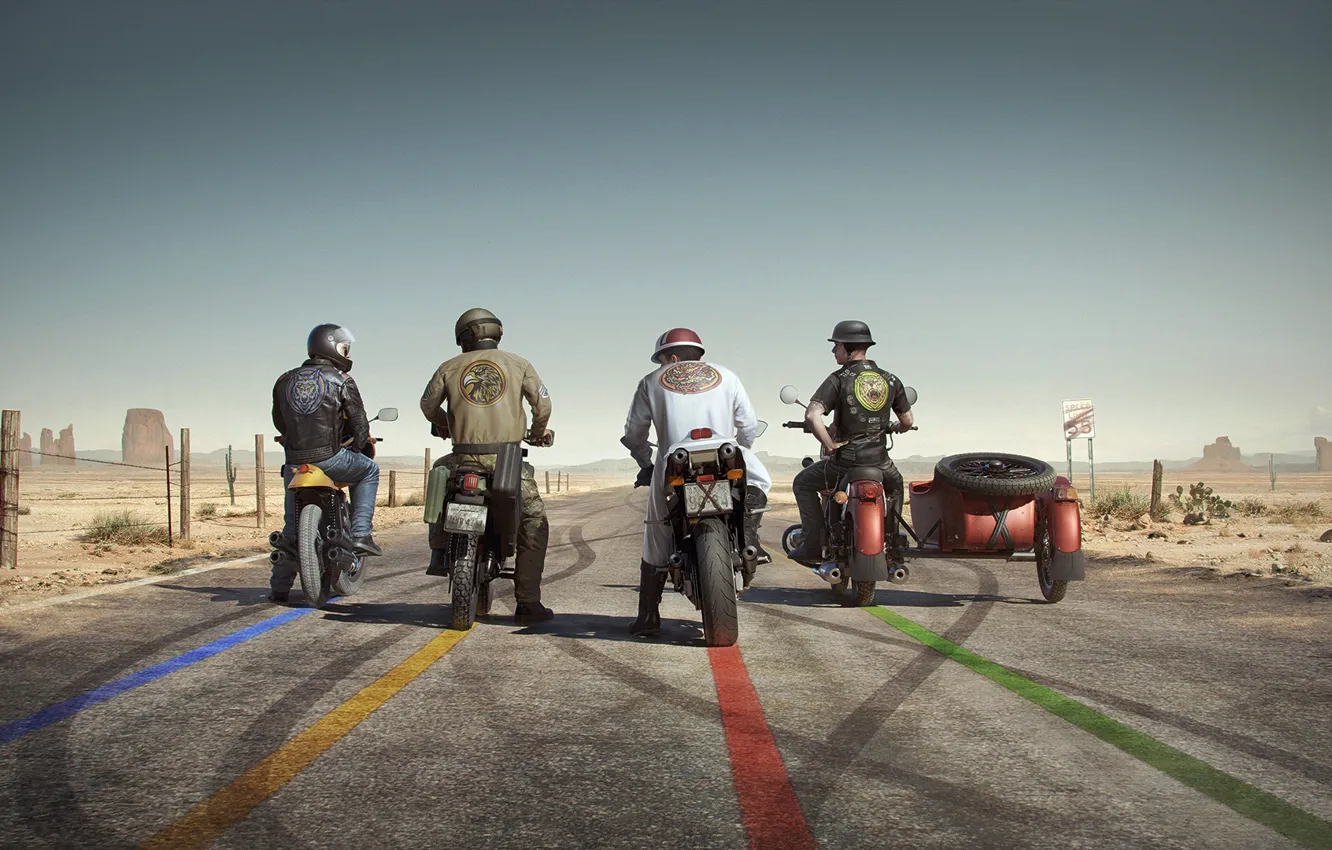 Photo wallpaper Moto, bike, WoT, mexican mafia, 2022 Collection