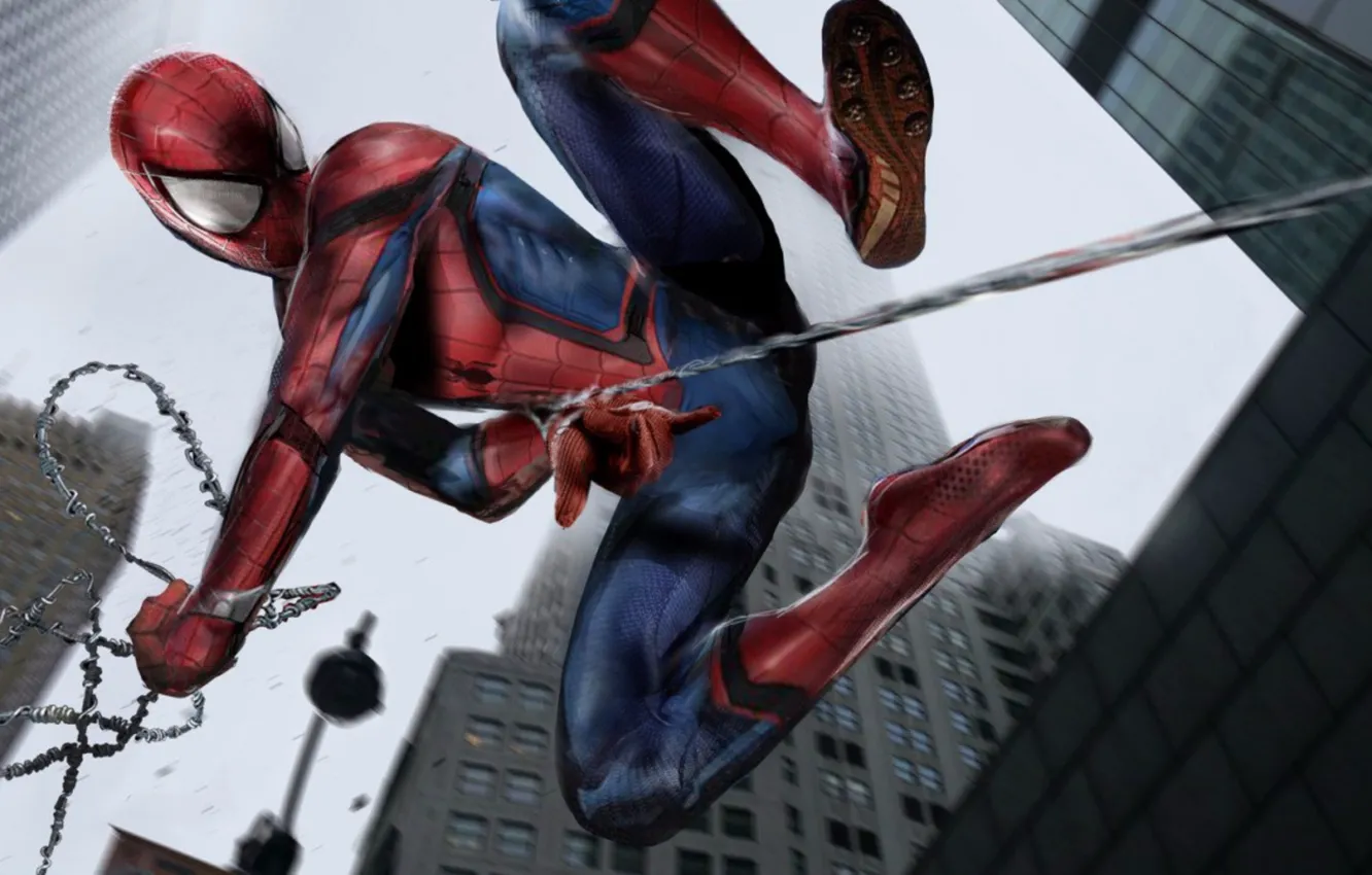 Photo wallpaper art, Peter Parker, Spider Man, Spider man:Homecoming