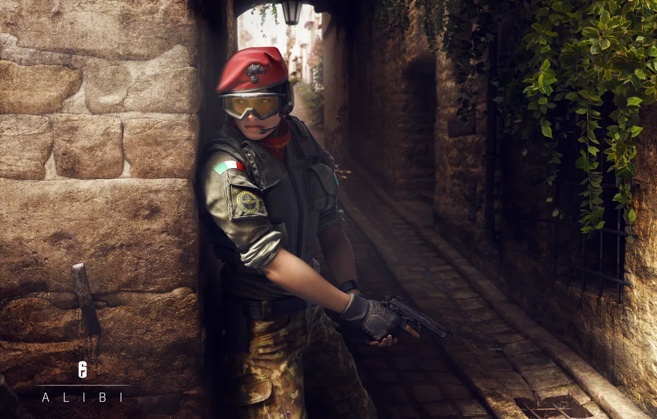 Photo wallpaper Rainbow Six Siege, gis, alibi