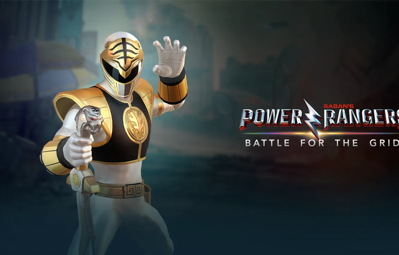 Photo wallpaper game, Power Rangers, white ranger, Tommy Oliver, nWay, Power Rangers: Battle for the Grid
