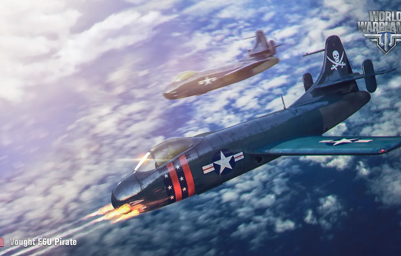 Photo wallpaper jet, Wargaming.Net, World of Warplanes, F6U