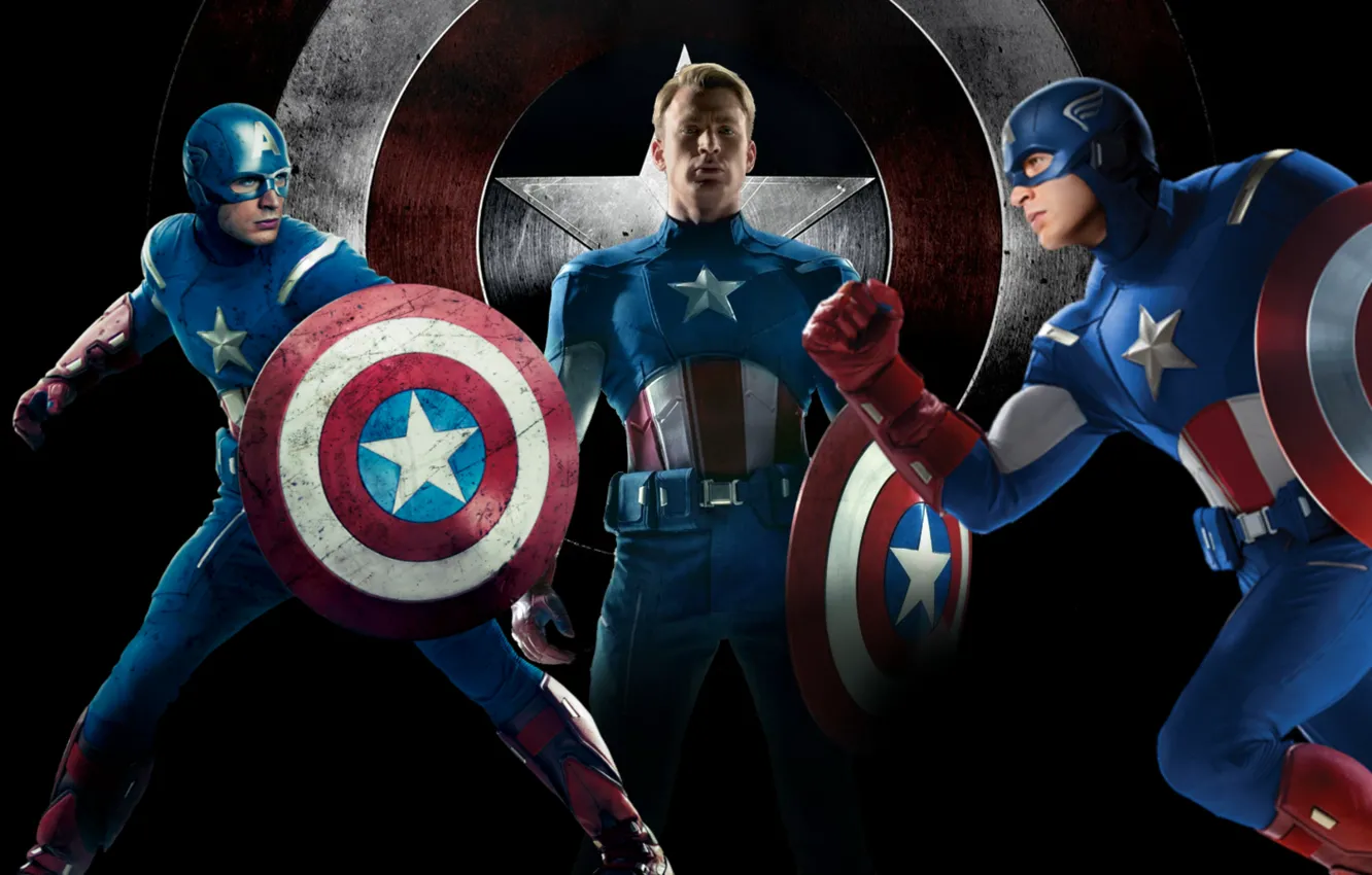 Photo wallpaper Captain America, Captain America, first avenger, Avengers