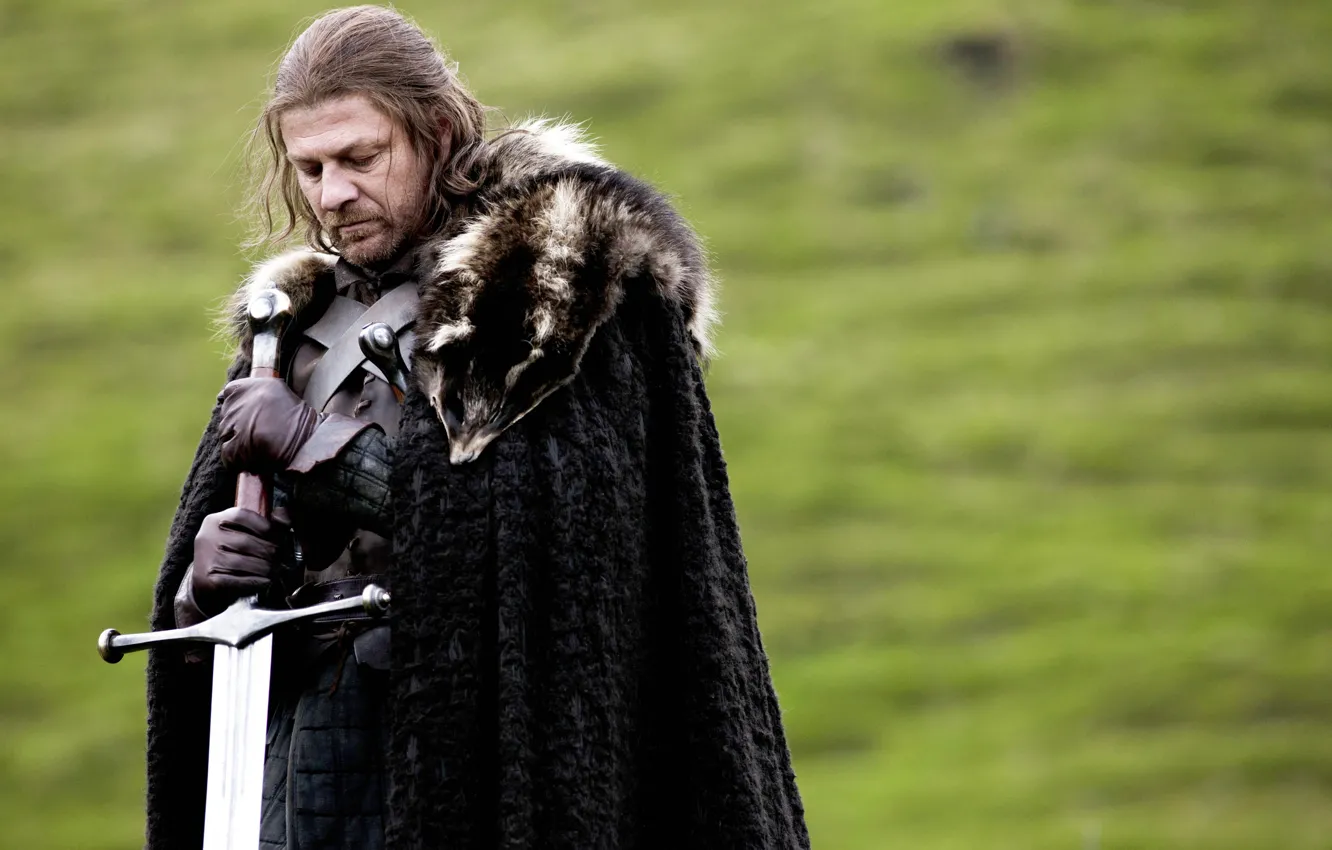 Photo wallpaper sword, Ice, Game of Thrones, game of thrones, sean bean, Sean bean, Stark