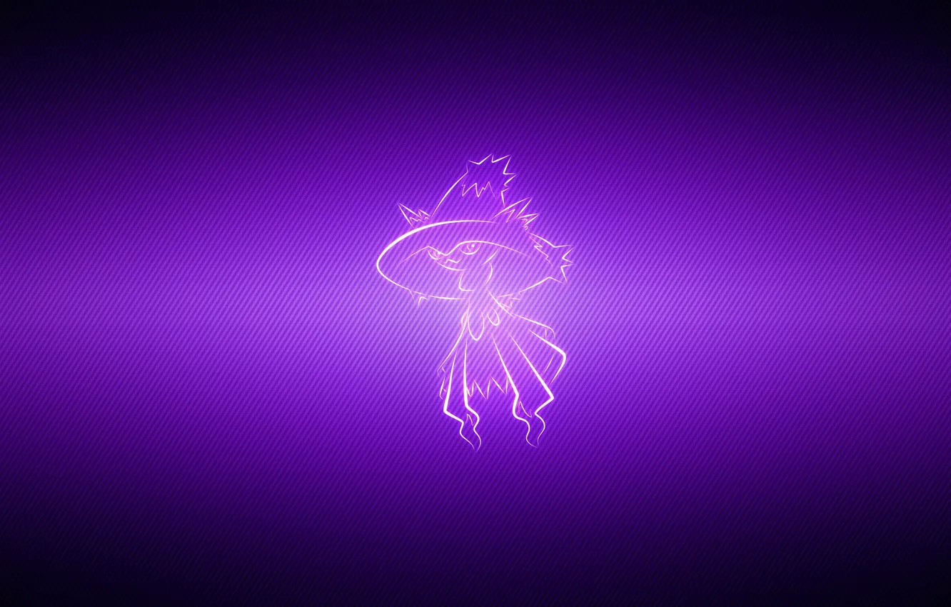 Photo wallpaper silhouette, pokemon, pokemon, Mismagius