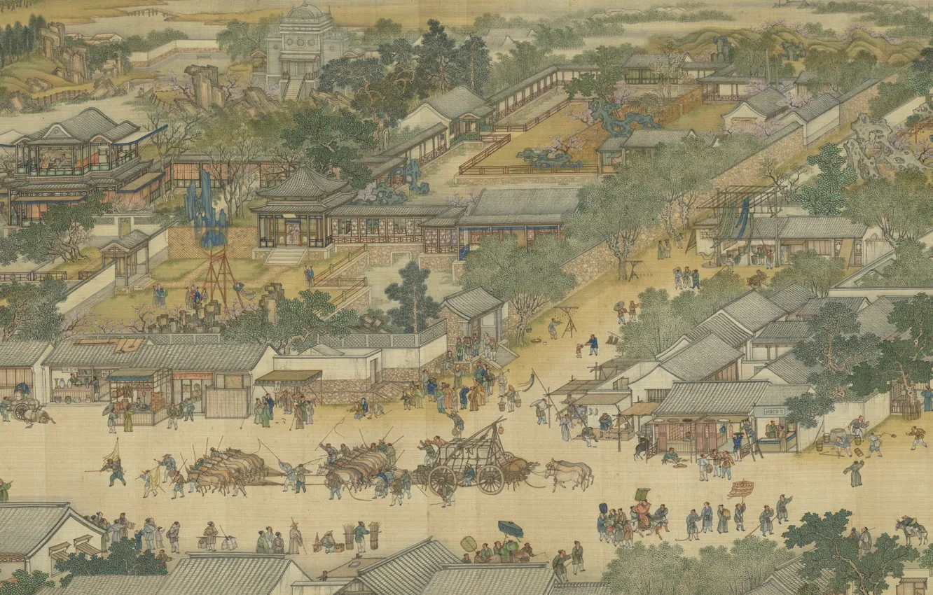 Photo wallpaper Chinese paintings, painting, art