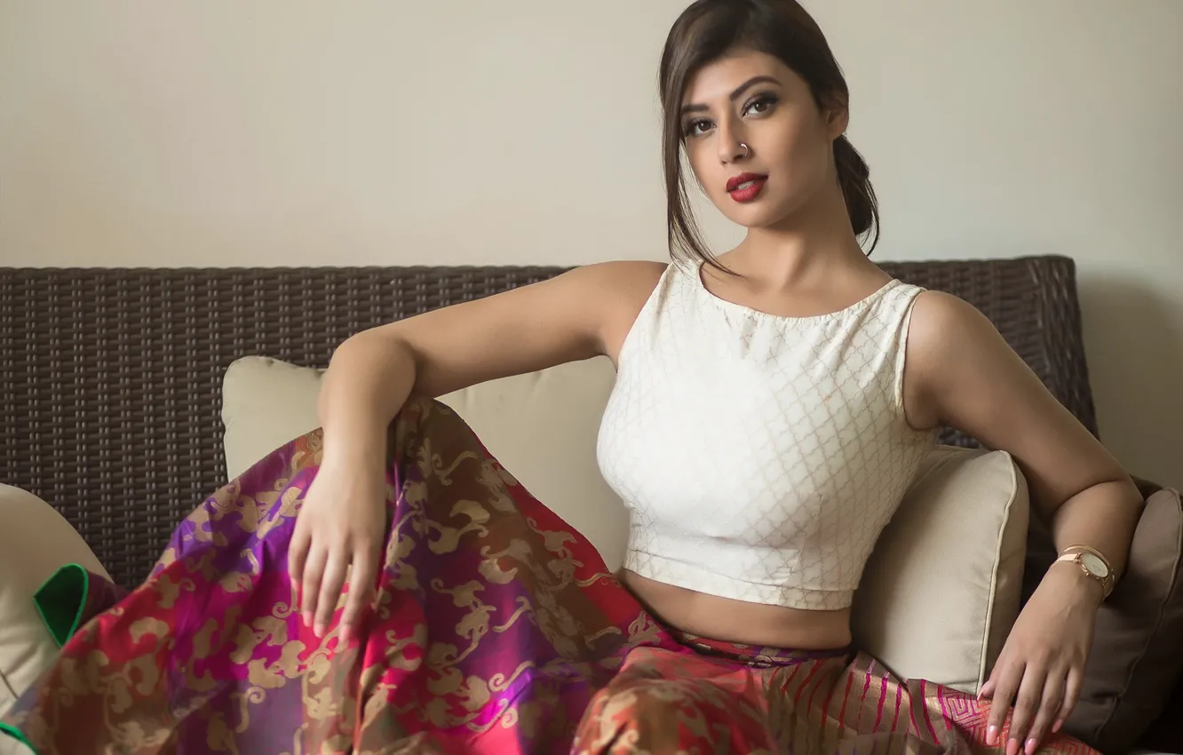 Photo wallpaper girl, hot, sexy, eyes, smile, beautiful, figure, model