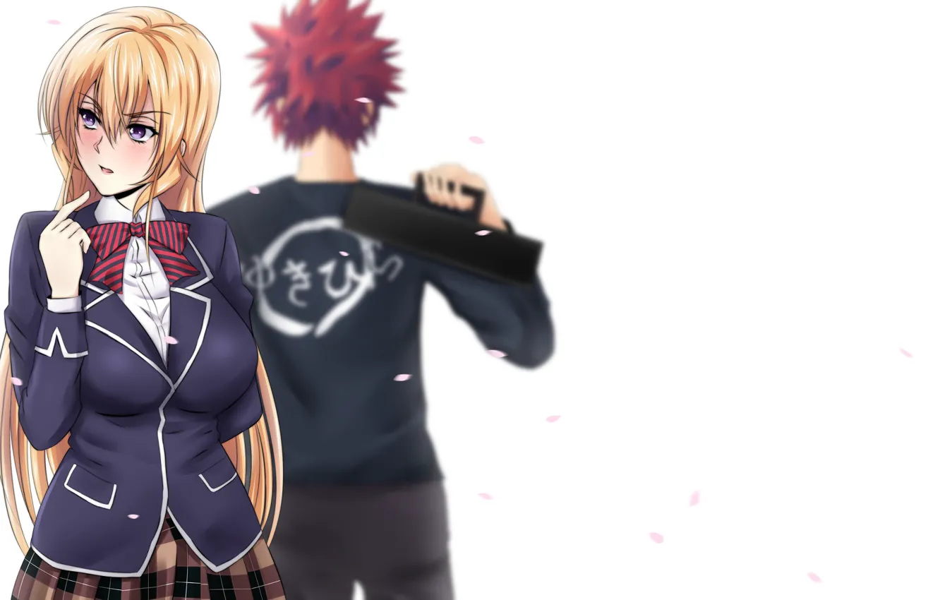 Photo wallpaper fanart, Shokugeki no Souma, The Erina Nakir, Yukihira Souma, Food Wars, Pixiv, Fanart From Pixiv