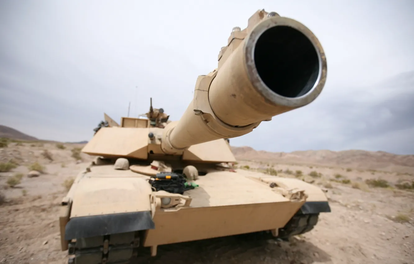 Photo wallpaper tank, Abrams, Abrams, gun