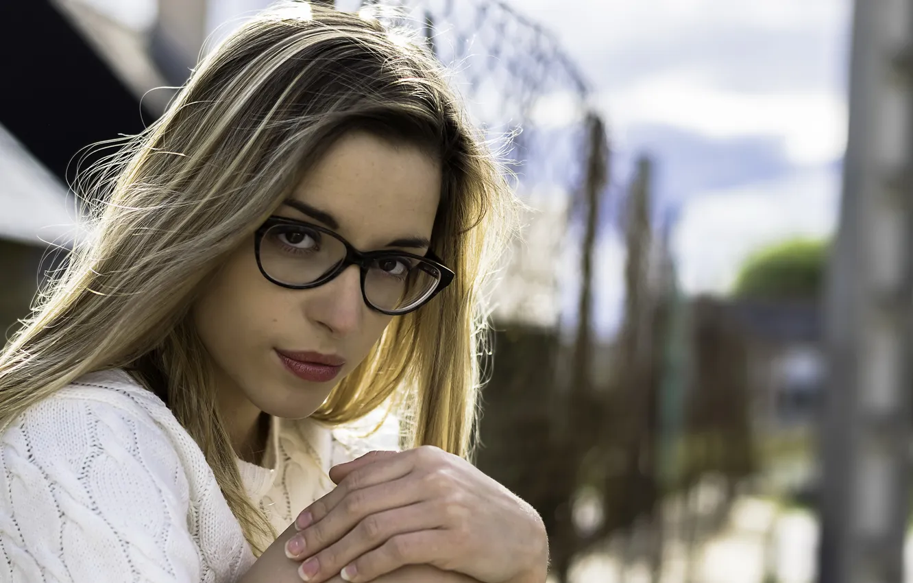 Photo wallpaper look, portrait, girl, Melanie