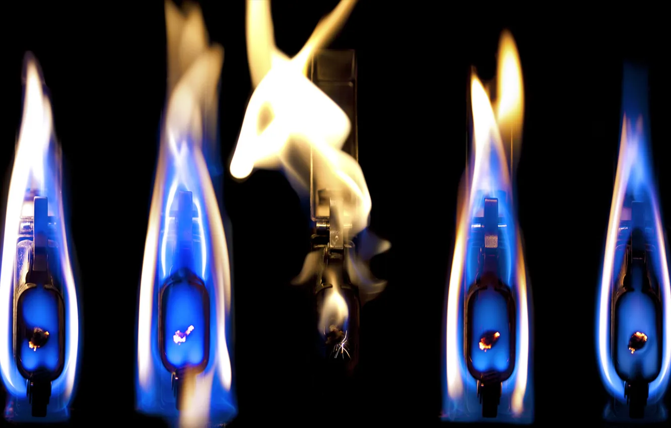 Photo wallpaper light, lights, fire, flames, lighters