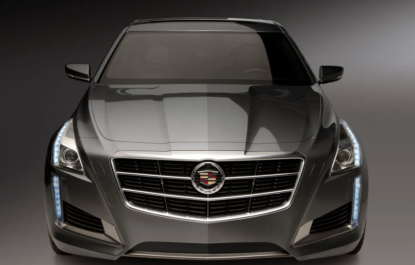 Photo wallpaper machine, Cadillac, the hood, CTS, the front