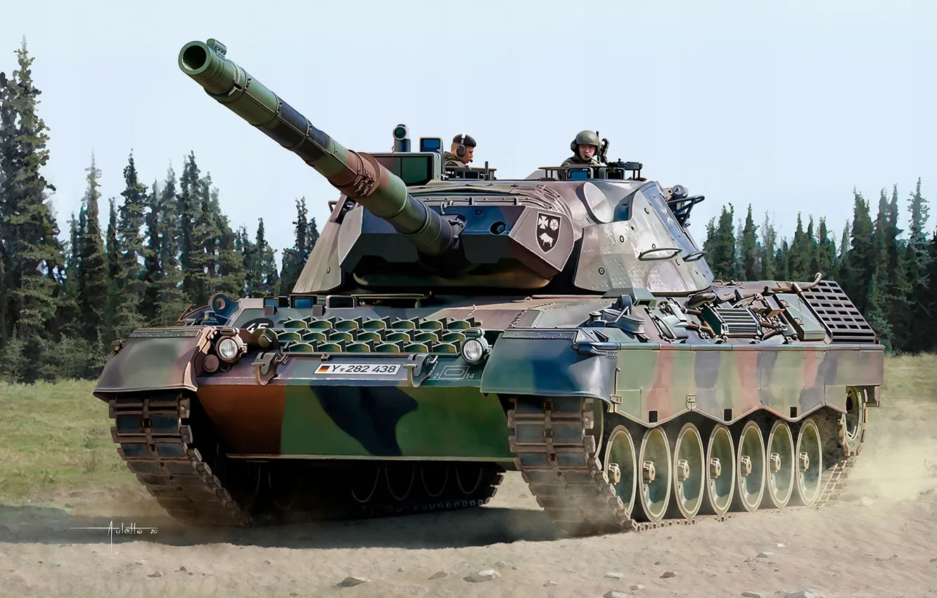 Photo wallpaper Germany, main battle tank, MBT, The Bundeswehr, MBT, Auletta, Leopard 1A5