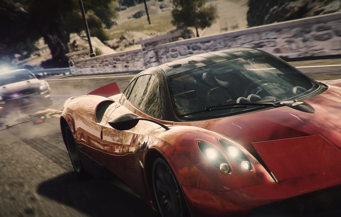 Photo wallpaper race, chase, GTR, Nissan, daroga, cops, huayr to pagani, Need for Speed Rivals
