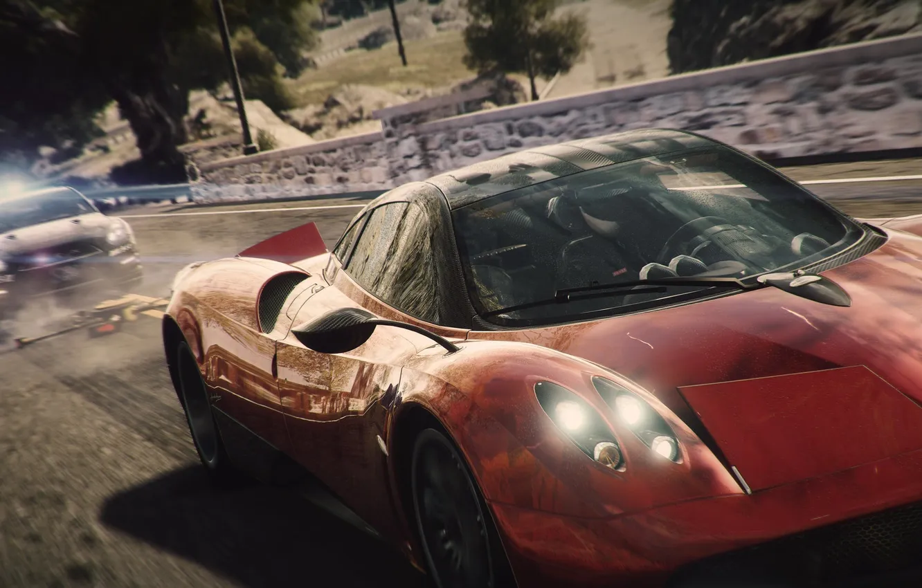 Photo wallpaper race, chase, GTR, Nissan, daroga, COP, Huayr To Pagani, Need for Speed Rivals