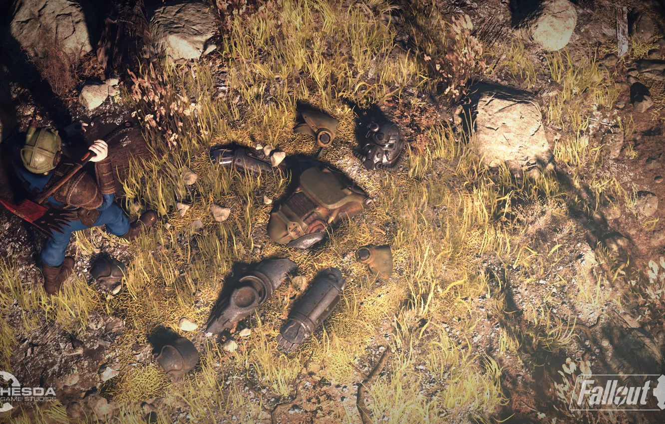 Photo wallpaper Brotherhood, Bethesda, Bethesda Softworks, Fallout, Brotherhood of Steel, Bethesda Game Studios, Fallout 76, The Brotherhood …